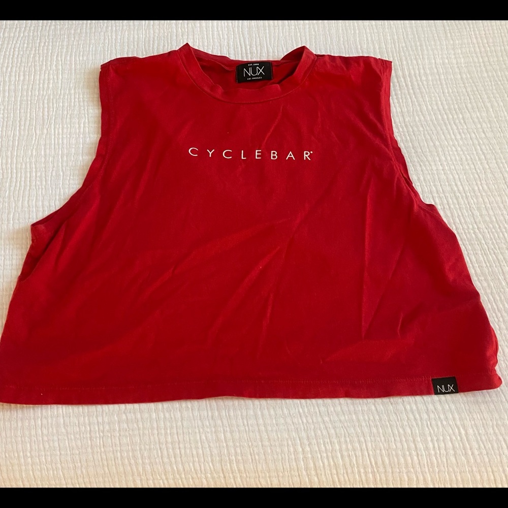 Cropped cyclebar tank top